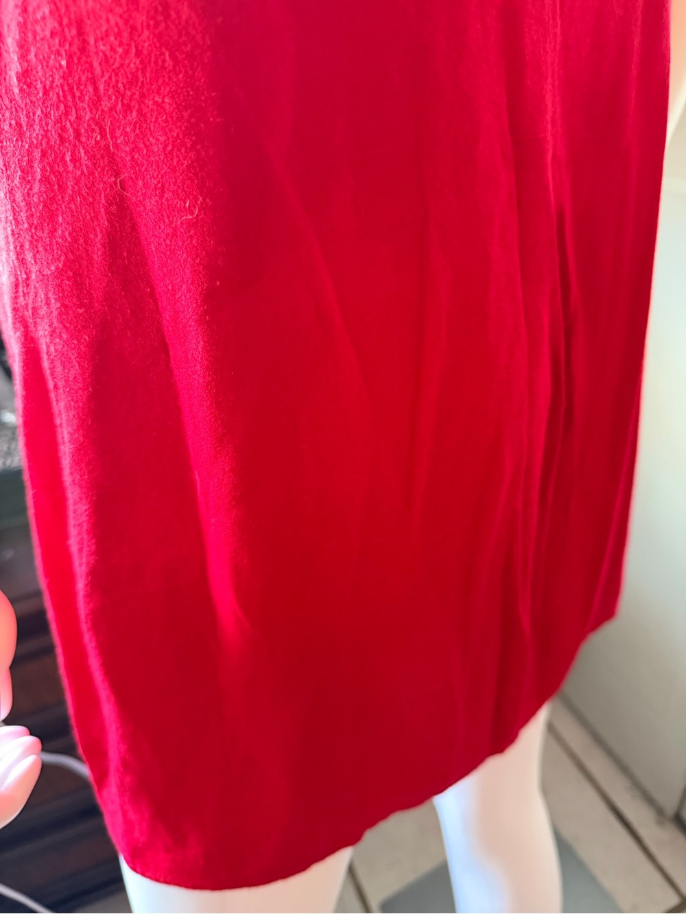 Reformation Bright Red Slip Dress with Slit size L - Picture 8 of 11